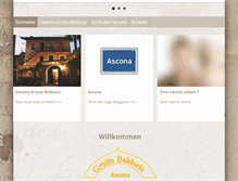 Tablet Screenshot of grottobaldoria.ch